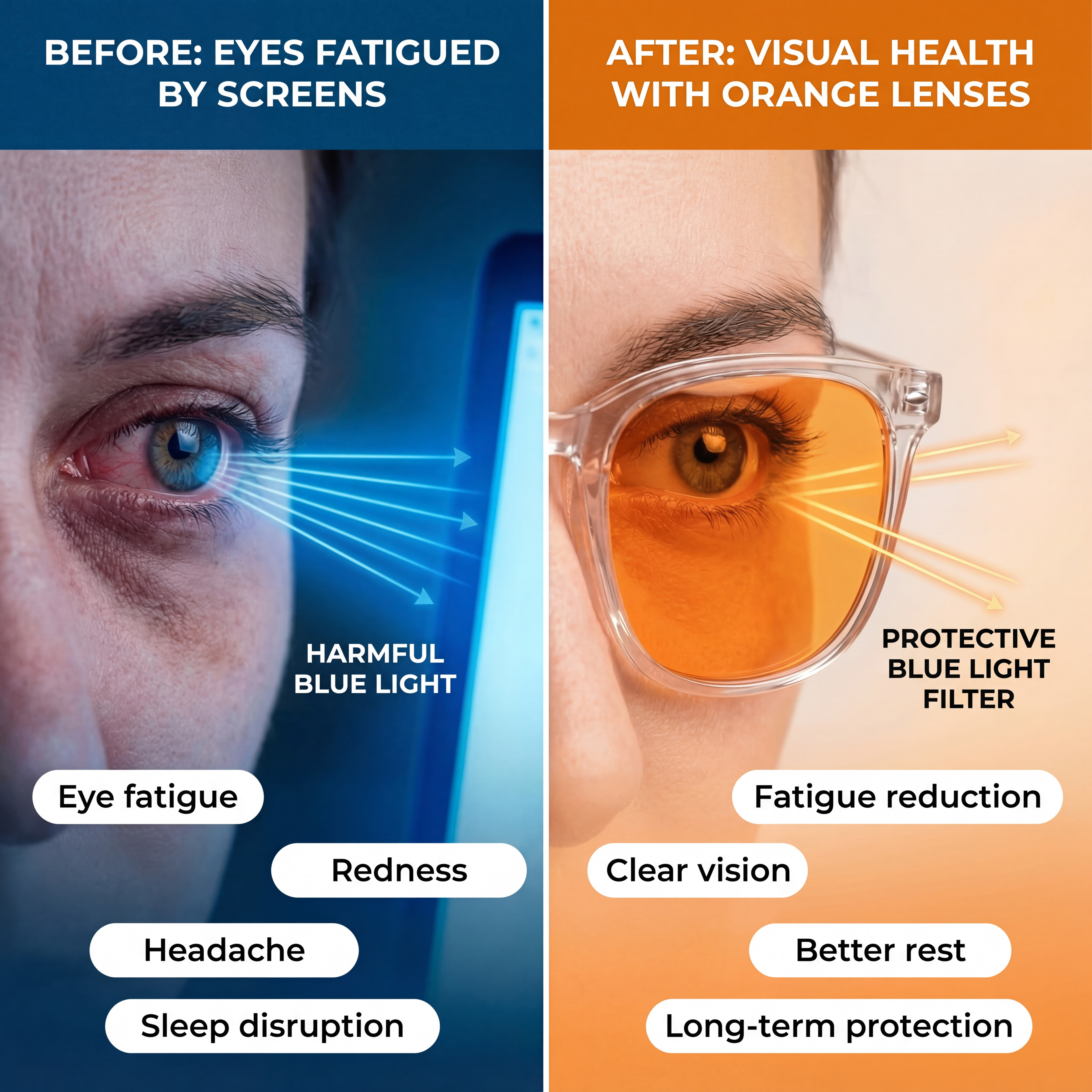 Amber Armour Glasses, protection for your eyes